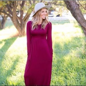 Boutique Long Sleeve Maxi Dress. LOVE THIS DRESS!!